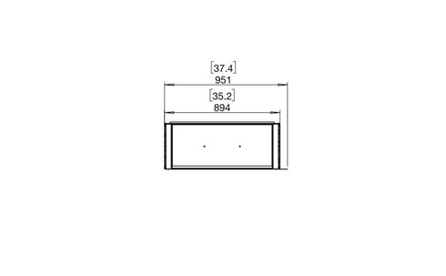 Ecosmart Fire Flex 32LC Left Corner Fireplace Insert - Black Finish / Black Burner - ESF.FX.32LC.B